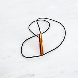 Image of Pink and Red Heart Reversible Wooden Necklace, Wood Charm Pendant, Minimalist Jewelry, Unique Gift