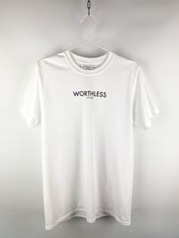 White crew neck t-shirt