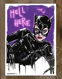 Catwoman (Hell Here) mini print  5x7 in.