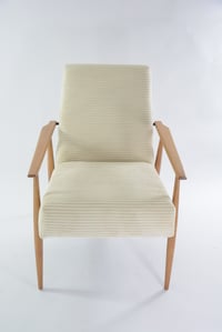 Image 4 of Fauteuils FOX velours côtèle crème