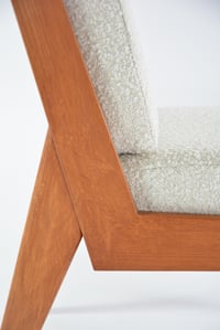 Image 4 of Fauteuil L bouclette crème