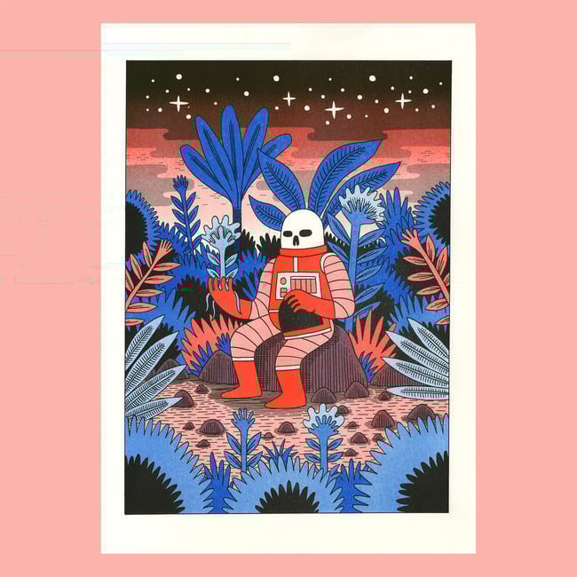 Second Cycle - A3 Risograph Print