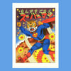Tiger Superman - A3 Risograph Print