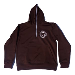 Image of Chocolate Brown Sad Truth Quarter zip up