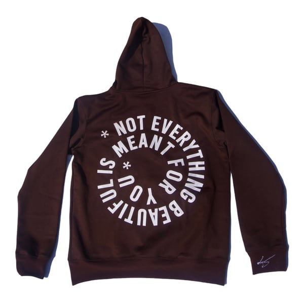 Image of Chocolate Brown Sad Truth Quarter zip up