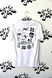 Image of all on my back tee in white 