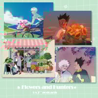 Image 1 of Flowers X Hunters postcard /small print