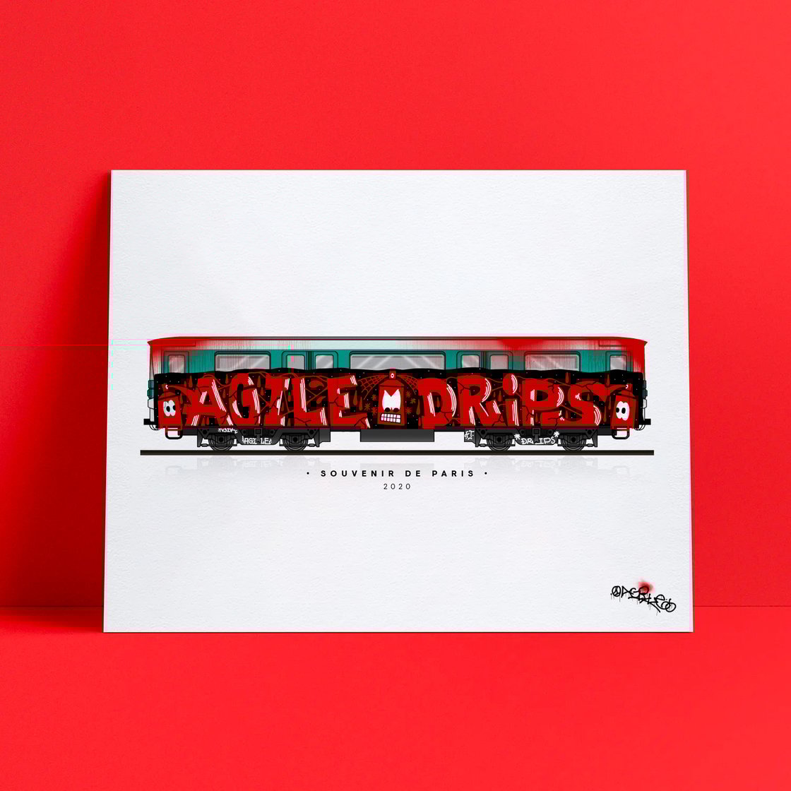 Image of Souvenir de Paris - A3 Print 