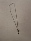 MEDIUM vintage sterling silver Italian cornicello good luck horn