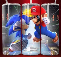 Mario & sonic 20oz tumbler