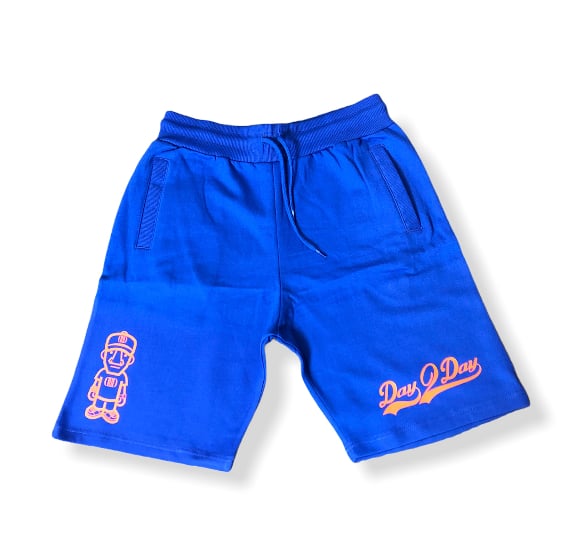 Blue/Orange Sweat Shorts