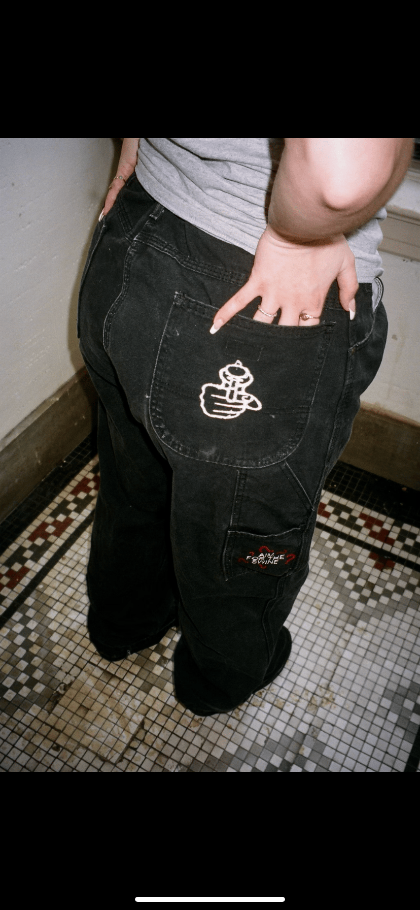 Image of Embroidered Pants 