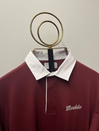 Image 3 of MOVIDA RUGBY PLAIN POLO BURGUNDY