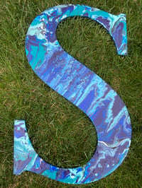 Image 1 of 24” Acrylic Pour Letter