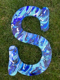 Image 1 of 18” Acrylic Pour Letter