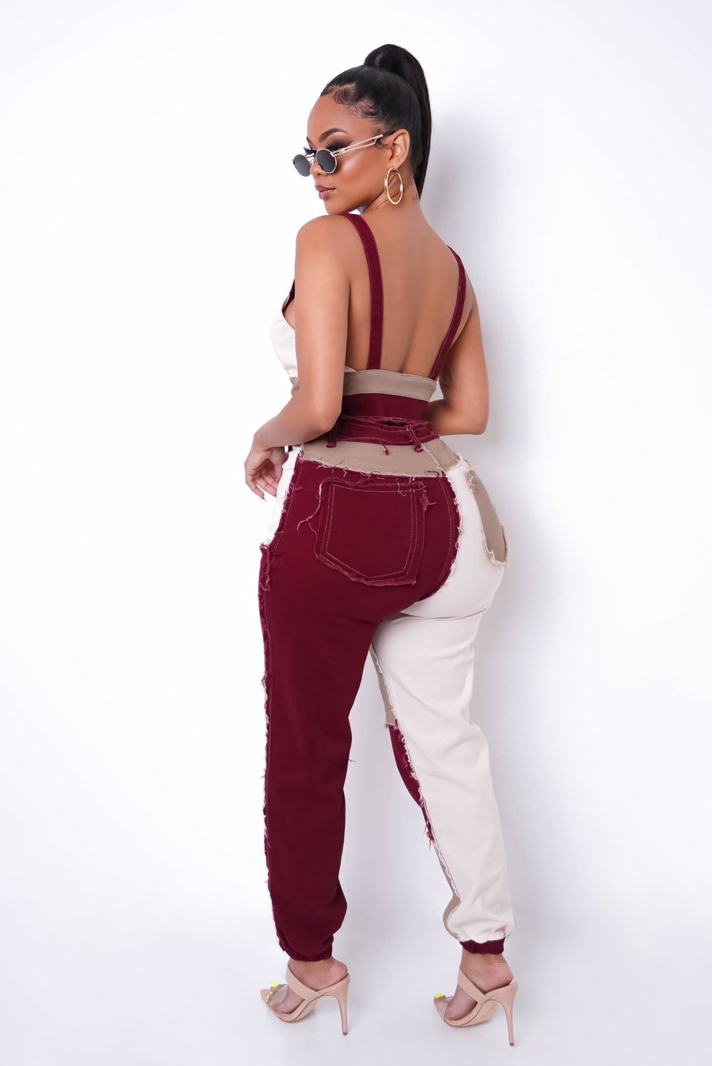 Image of GABRIELLA SET BURGUNY