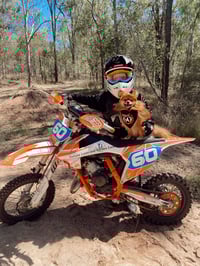 Image 4 of Personalized Motocross / Supercross front plate Dog Bandana 