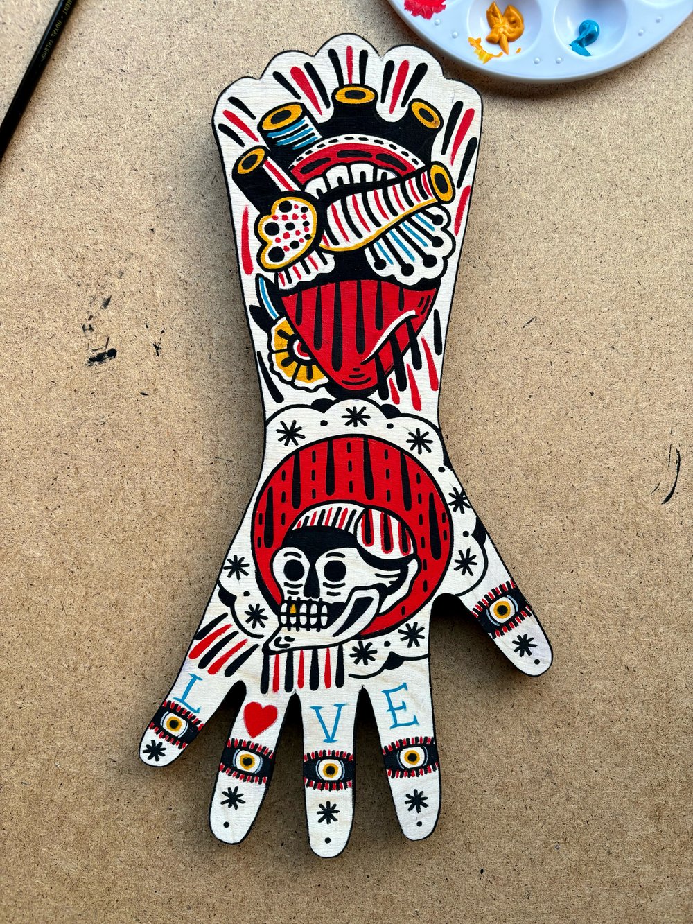 Arm Love / Acrylic on Wood