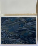 Marbled Notecard Set - Blue & Green Wave