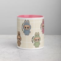 Image 1 of Macaron monsters inspired Mug with Color Inside