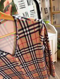 Image 3 of Plaid one piece sexy lounger