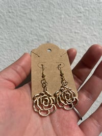 Golden Rose Earrings 