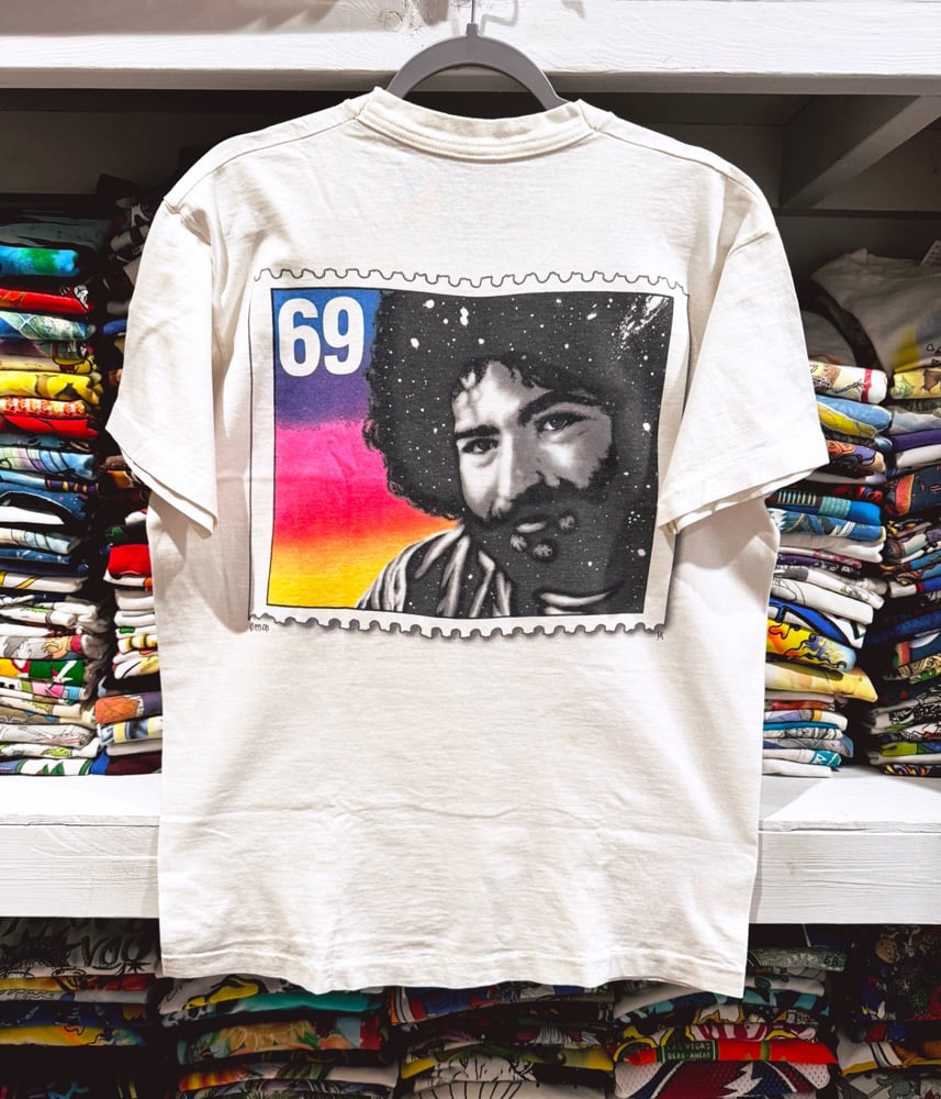 Jerry Garcia 1995 / 1969 Stamp T-Shirt — Size L | Primarily Dead