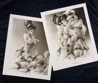 "Kelli Helps Tina & Anya" Reproduction Print Set