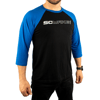 SC Wake Three-Quarter Sleeve Baseball T-Shirt - Black/Royal