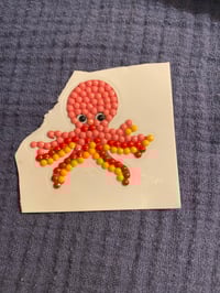 octopus diamond art sticker