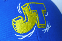 Image 2 of Azure Blue "JT" Cap