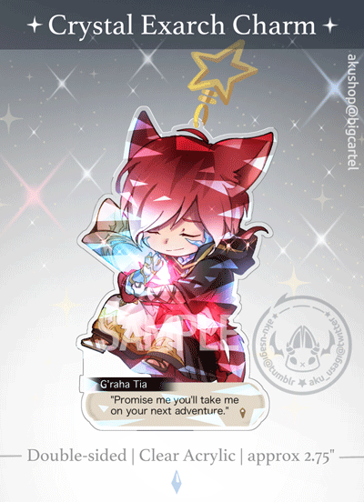 Image of [Pre-order] ffXIV ✧ Holo Crystal Exarch Charm