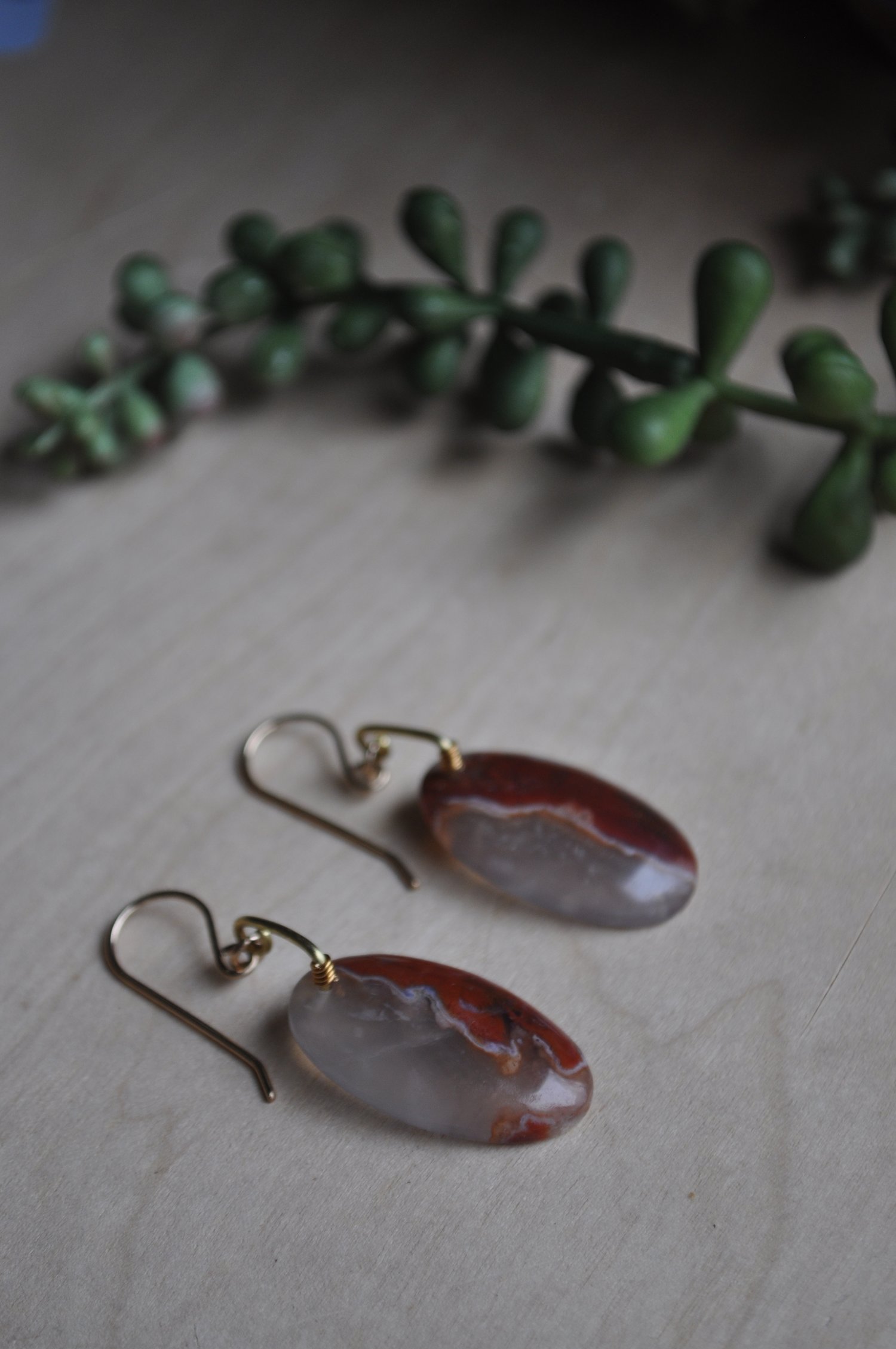 Image of One of a Kind Agate Oval Drops