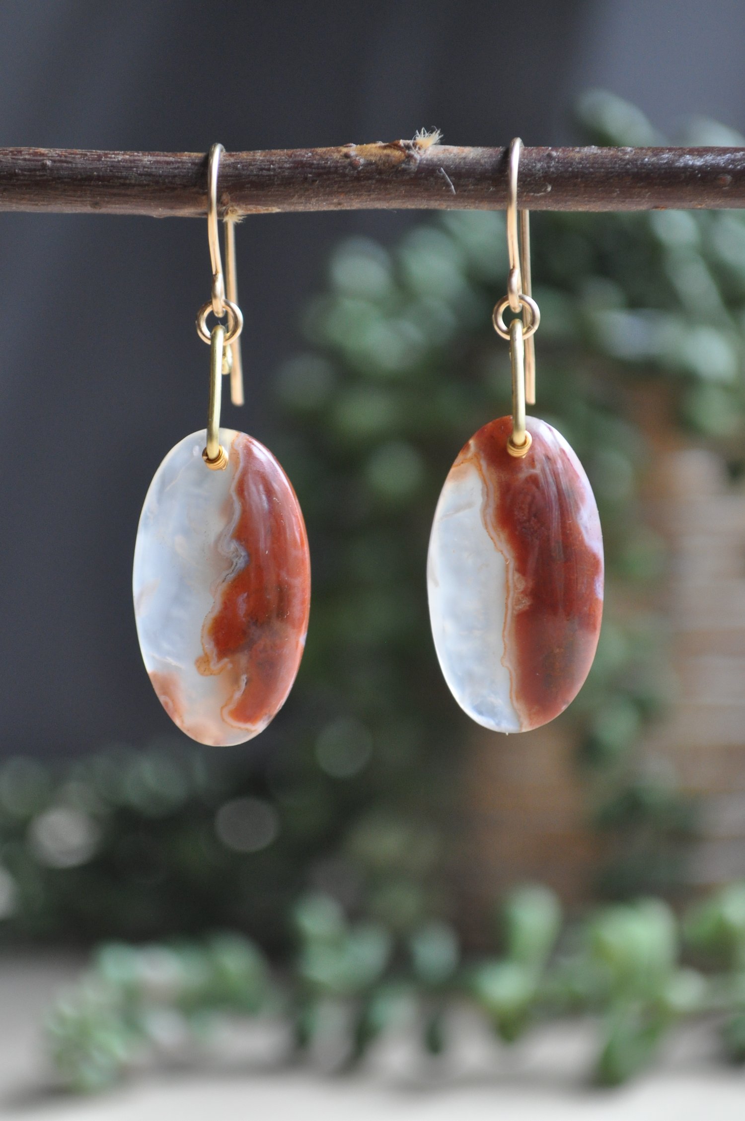 Image of One of a Kind Agate Oval Drops