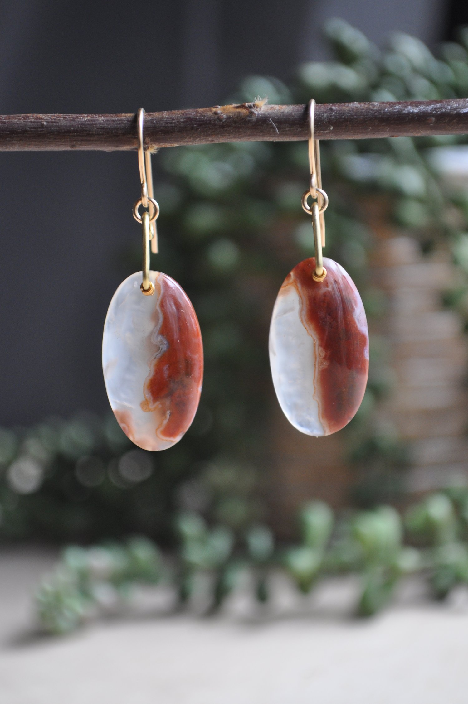 Image of One of a Kind Agate Oval Drops