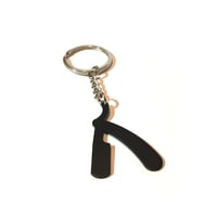 Image 1 of Straight Razor Keyring 