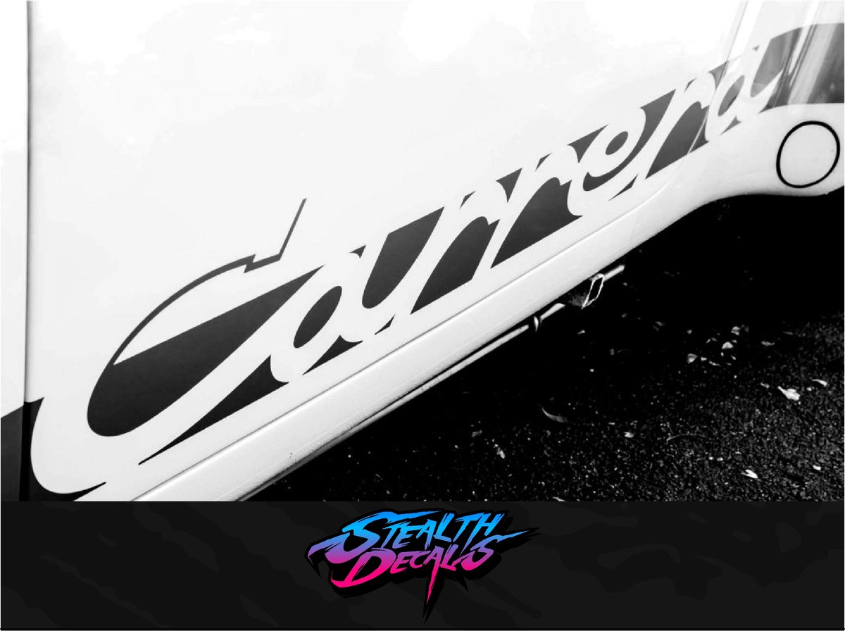 2x Carrera Side decals Premium Quality | Stealth Decals