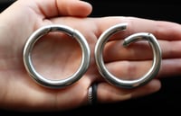 Image 1 of Plain White Brass Earweights 