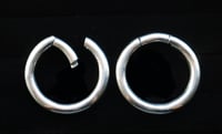 Image 3 of Plain White Brass Earweights 