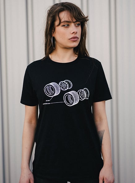 Image of Diablo wheels - black t-shirt