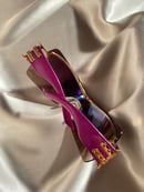 Image 4 of Dior Sunglasses with Purple & Gold Detail