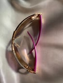 Image 5 of Dior Sunglasses with Purple & Gold Detail