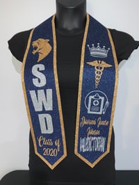 Image 1 of Full Glitter Graduation Stole