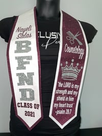 Image 3 of Half Color/Half Color Full Glitter Stole
