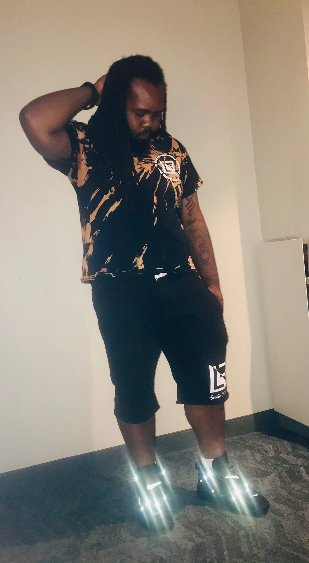 "Pocket Sized LF Logo" Bleached T-Shirt