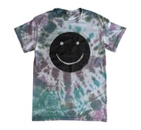 Image 1 of HⒶPPY Tie-Dyed White T-Shirt