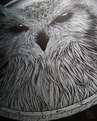 Image 2 of BUBOS<br/>Metallic Silver Variant<br/> <small>Limited Edition Screen Print</small>