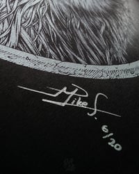 Image 3 of BUBOS<br/>Metallic Silver Variant<br/> <small>Limited Edition Screen Print</small>