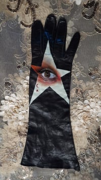 Image 2 of Hand painted vintage leather glove