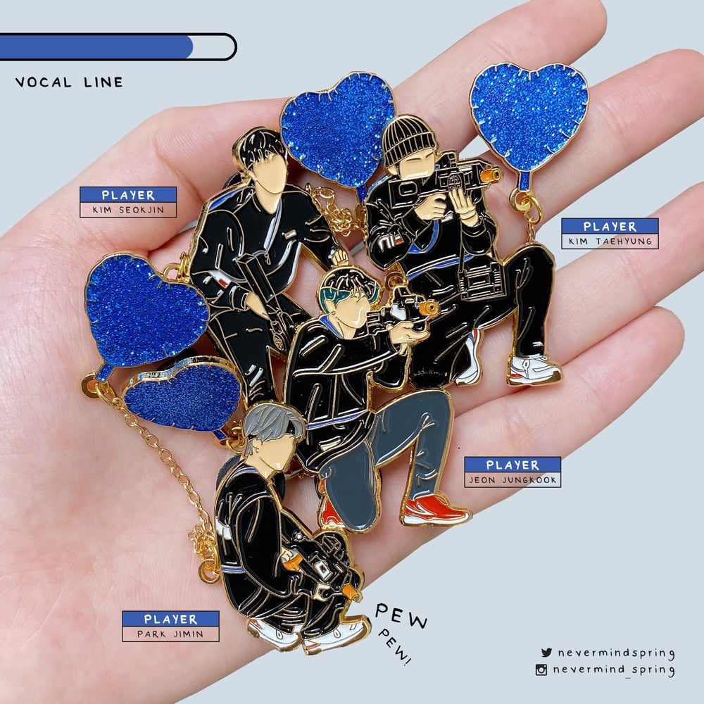 [INDIVIDUAL] Pew Pew (Vocal Line) Enamel Pin 💙